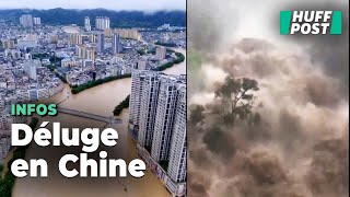 Les « inondations du siècle » redoutées en Chine après des pluies torrentielles [upl. by Nnire280]