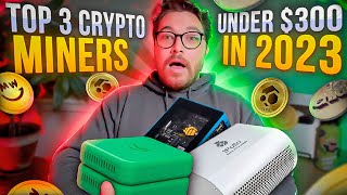 My Top 3 Crypto Miners For Under 300 In 2023 Start Mining Crypto At Home With Cheap Miners [upl. by Durant]