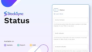 How to AddUpdate Product Status in Stock Sync  Column Matching Guide  Inventory Management [upl. by Yrrehs]
