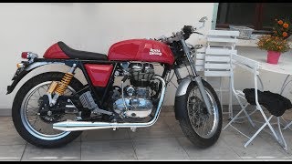 Lose weight 84 kg and look good on Continental GT Episode1  lighter exhaust and battery [upl. by Sirod]