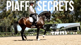 HOW TO TRAIN PIAFFE three secrets [upl. by Noemad620]