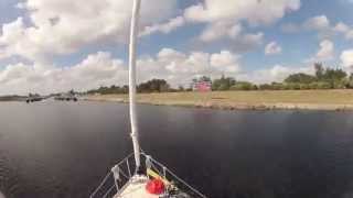 Navigating Okeechobee Waterway  Florida  Ortona Lock to Labelle [upl. by Ewell847]