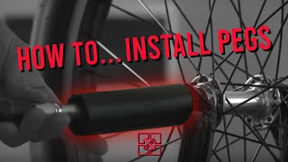 HOW TO INSTALL BMX PEGS [upl. by Lavona341]