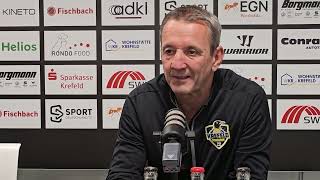 Kantersieg für die Krefeld Pinguine zum Auftakt gegen die Selber Wölfe  Das sagen die Trainer [upl. by Sallee]