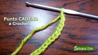 PUNTO CADENA o CADENETA de inicio ☑️ TEJIDO CROCHET Cómo empezar  1 [upl. by Duntson]