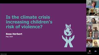 WEBINAR Protecting Children from Harm in the Climate Crisis Strategies for Action through Adaptive [upl. by Levesque]