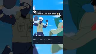 kakashi vs maito guy race 😂😂 anime edit naruto [upl. by Nagad]