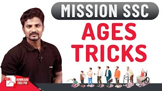 PROBLEMS ON AGES  1 minute Tricks amp Best ways to Solve Maths by Sridhar  SSC Exams  Veranda Race [upl. by Ynnej]