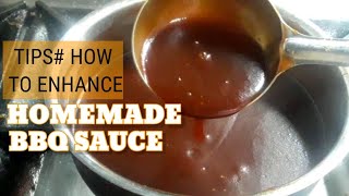 TIPS HOW TO ENHANCE HOMEMADE BBQ SAUCE  EASY BBQ SAUCE RECIPE [upl. by Edina]