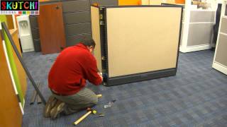 Office Call Center Cubicle Furniture Installation Process By SKUTCHI Designs Inc [upl. by Shanda]