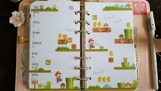 FILOFAX Wochendeko Filofax Decoration Week 25 SuperMario [upl. by Nomi427]