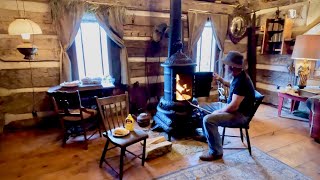 potbelly wood burning stove install at the cabin [upl. by Airenahs718]