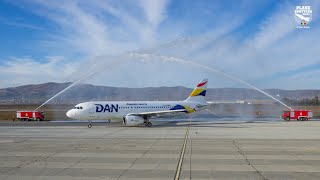 Dan Air  First flight from Bacău Airport  2023 [upl. by Kaile]