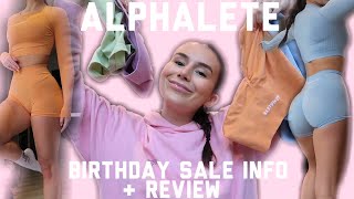 ALPHALETE BIRTHDAY SALE  actually honest review  sale info [upl. by Lutero598]