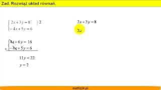 Jak rozwiązać układ równań  Jaką metodę wybrać  Matfiz24pl [upl. by Anilehcim]