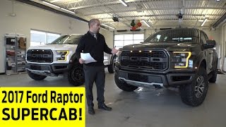 2017 Ford Raptor Supercab Exterior amp Interior Walkaround with Crewcab Comparison [upl. by Launam]