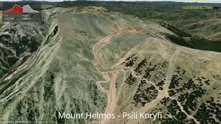 Mount Helmos  Psili Koryfi ∆ hiking trails ∆ 3dtrailcomgreece [upl. by Sharlene753]