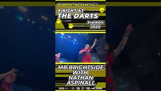 Warrington 2024 Nathan Aspinall Epic Mr Brightside on stage Shorts [upl. by Atteirneh737]