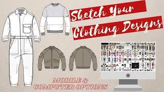 Design Your Own Clothing Line Apps amp Software to Sketch Your Clothing Designs [upl. by Teiv]