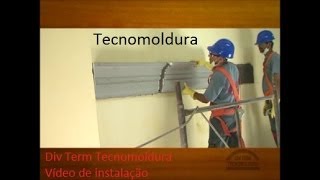 Instalação de molduras de isopor EPS para fachadas  Tecnomoldura [upl. by Brinson344]