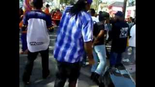 048 Footwork with the TBC Brass Band at the Dumaine Street Gang second line [upl. by Swain]