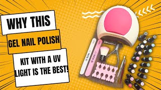 Review of SUNUV Gel Nail Polish Kit with UV Light [upl. by Olsen310]