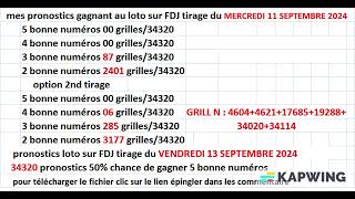 Tirage SUPER LOTO® du 13 septembre 2024  comment gagner pronostics  FDJ [upl. by Aisereht]