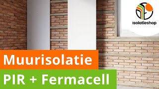 Een buitenmuur isoleren met PIRFERMACELL  Van binnenuit isolatie plaatsen  De Isolatieshop [upl. by Sherry]