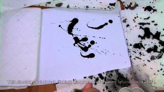 Interactive Physicsbased Ink Splattering Art Creation [upl. by Atniuq]