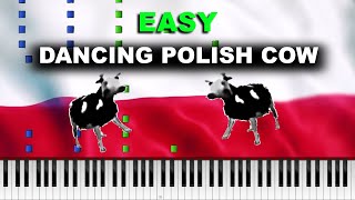 Dancing Polish Cow  Easy Piano Tutorial [upl. by Platto]