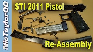 STI 2011 Competition Pistol Reassembly Instructions  Competition Shooting Pistol [upl. by Atihana]