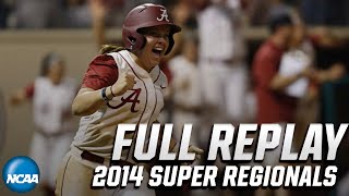 Alabama vs Nebraska 2014 NCAA softball super regionals  FULL REPLAY [upl. by Becki924]