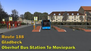 Omsi 2 Gladbeck 188 Oberhof Bus Station To Moviepark Gladbeck Citybus Solo [upl. by Bosch]