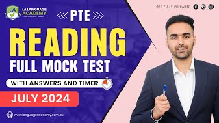 PTE Reading Full Mock Test with Answers  July 2024  Language academy PTE NAATI IELTS Experts [upl. by Nairrot]