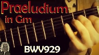 BWV 929 quotPräludium gmollquot  guitar arrangement JSBacharr11kralle [upl. by Major]