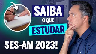 VEJA quais são as DISCIPLINAS do MAIOR CONCURSO PÚBLICO da SAÚDE do AMAZONAS SES AM 2023 [upl. by Anotal]