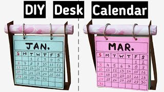 How to make Desk Calendar  DIY Calendar 2019 [upl. by Jean-Claude]