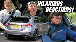 HILARIOUS REACTIONS to my TUNED A45S AMG [upl. by Koby637]