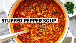 STUFFED PEPPER SOUP is the cozy soup recipe you need for winter [upl. by Boland]