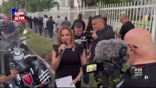 Periodistas de WAPA canal 4 PR piquetean frente al canal [upl. by Ahsenek600]