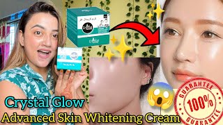 Crystal Glow Advanced Skin Whitening Cream ✨😱 Crystalglow new Formulation enriched with mulethi [upl. by Afira418]