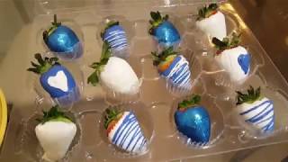 How to make Chocolate Covered Strawberries with Glitter [upl. by Essiralc]