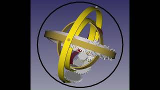 FreeCAD Animation of Eudoxus Rings for Geocentric PlanetariumquotOrreryquot [upl. by Ulises]