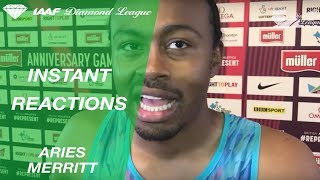 Instant Reactions London 2017 Aries Merritt [upl. by Eecyac]