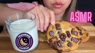 ASMR Insomnia cookies and milk  No Talking MUKBANG [upl. by Nivak]