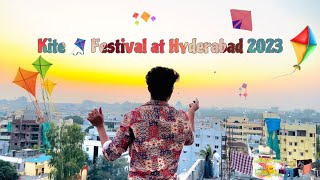 Kite🪁 festival at Hyderabad 2023 [upl. by Naltiac]