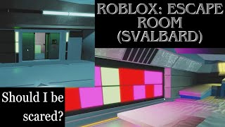 Finishing The Svalbard Level In ESCAPE ROOM On Roblox [upl. by Kram]