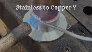 Soldering Stainless to Copper [upl. by Ettenahs]