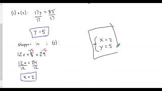 Matematik 2b Ekvationssystem med additionsmetoden [upl. by Lavena]