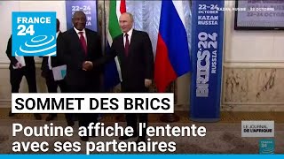 Sommet des Brics en Russie  Poutine affiche lentente avec ses partenaires • FRANCE 24 [upl. by Clellan312]